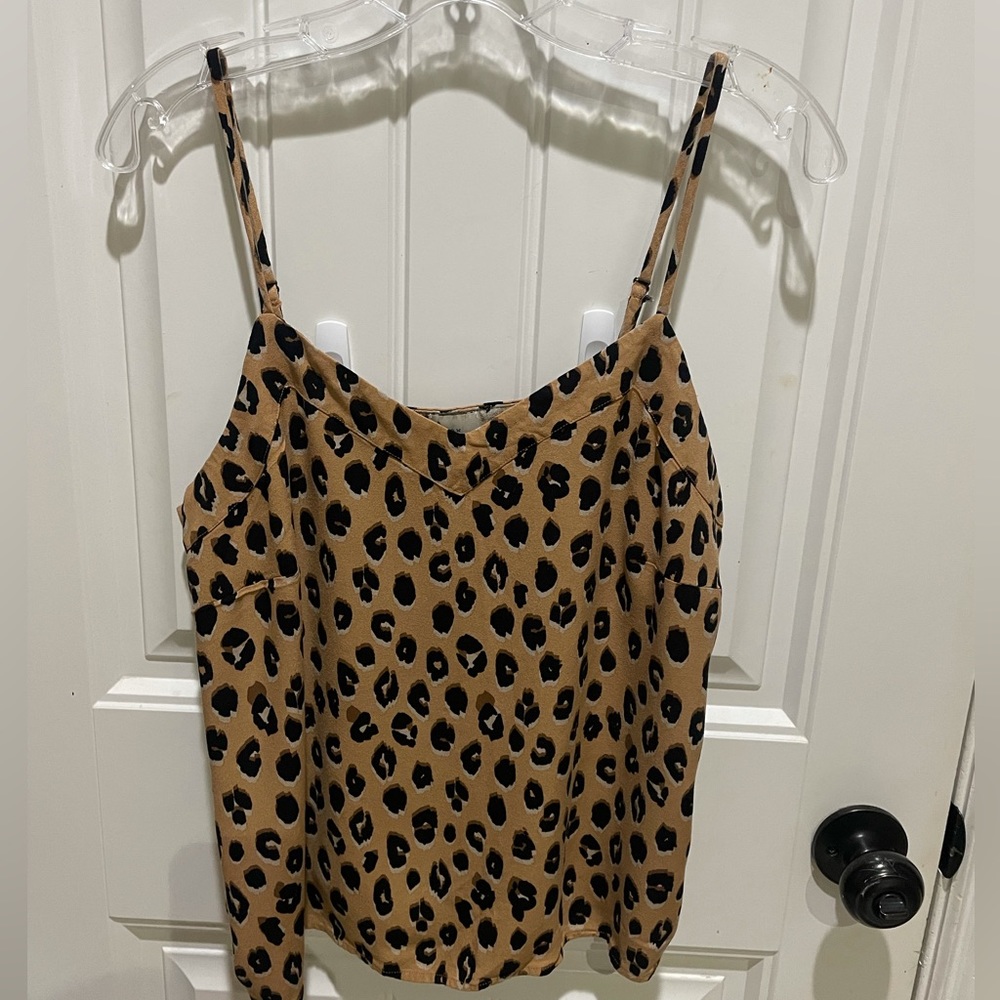 Leopard print Cami top Size large
